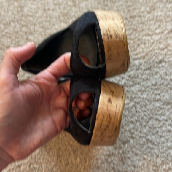 Stuart Weitzman black suede 4 inch wedges - Picture 9 of 9